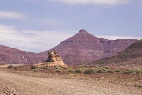 Estrada a caminho de Skeleton Coast Park
