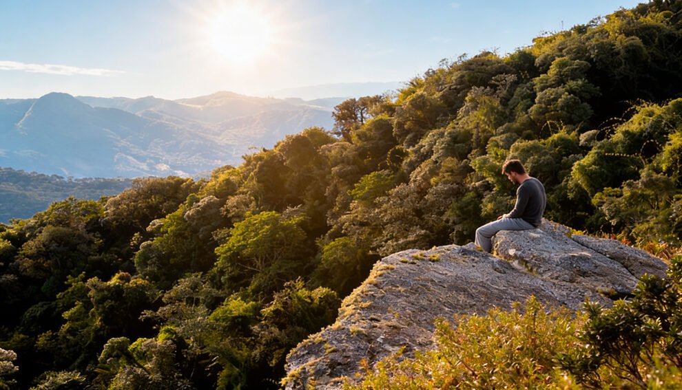 mochileiro envelhece