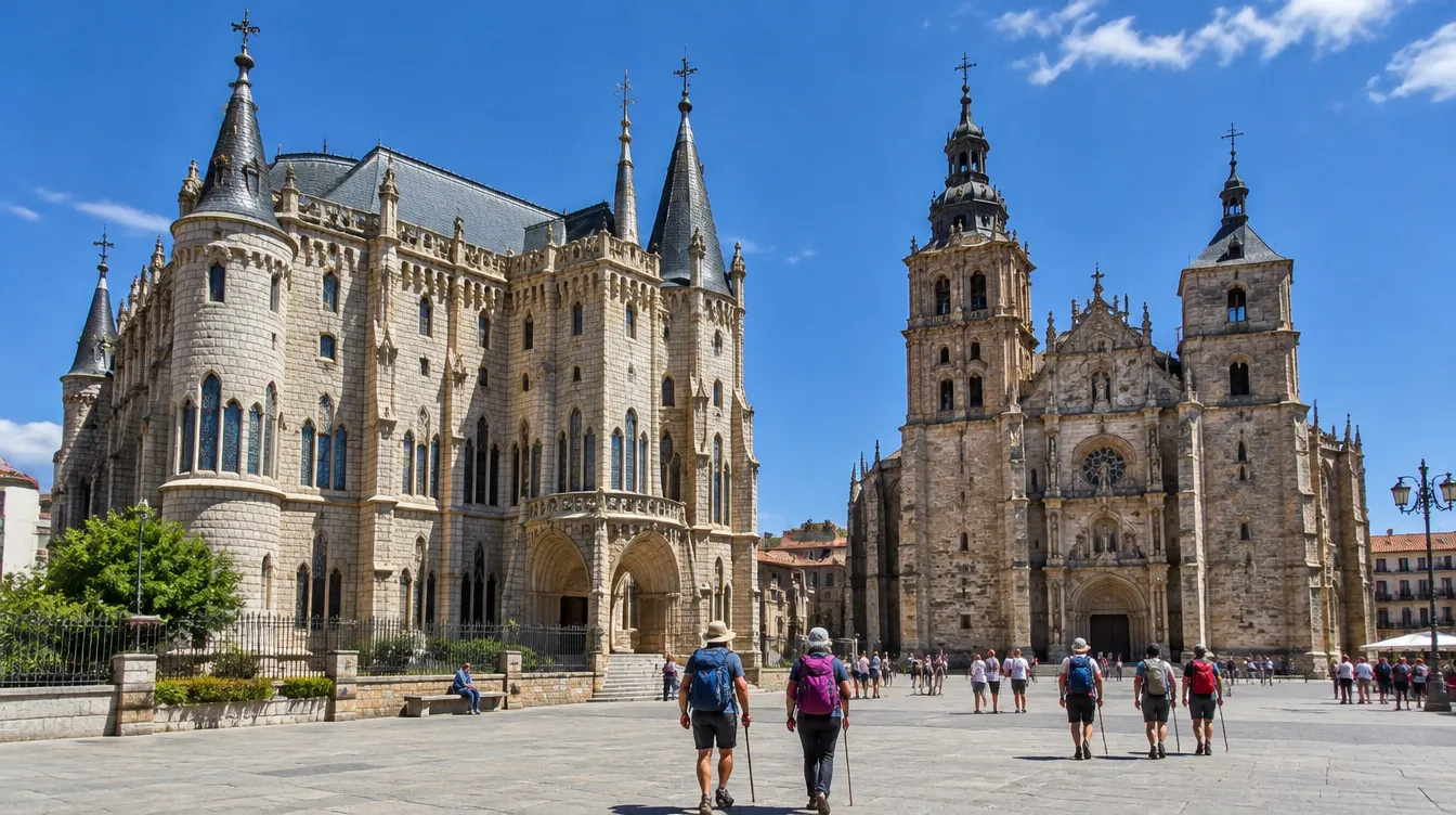 Palácio Episcopal de Gaudí em Astorga, no Caminho Francês