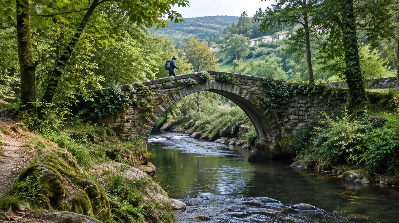 Peregrino no percurso de Barcelos a Ponte de Lima, Caminho Português