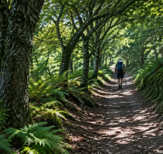 Paisagem da etapa de Caldas de Reis a Padrón no Caminho Português