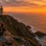 Cabo Finisterre ao pôr do sol, lugar ligado ao Caminho de Santiago antes do cristianismo