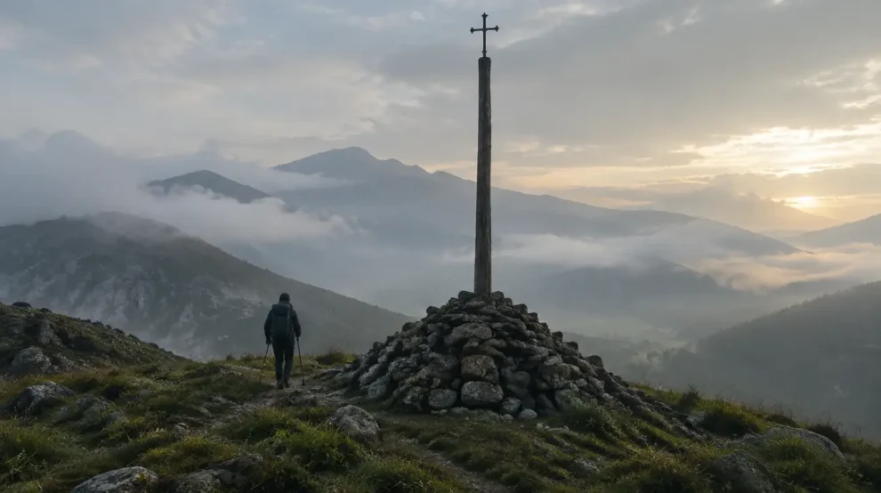 Paisagem da etapa de Foncebadón a Ponferrada no Caminho Francês