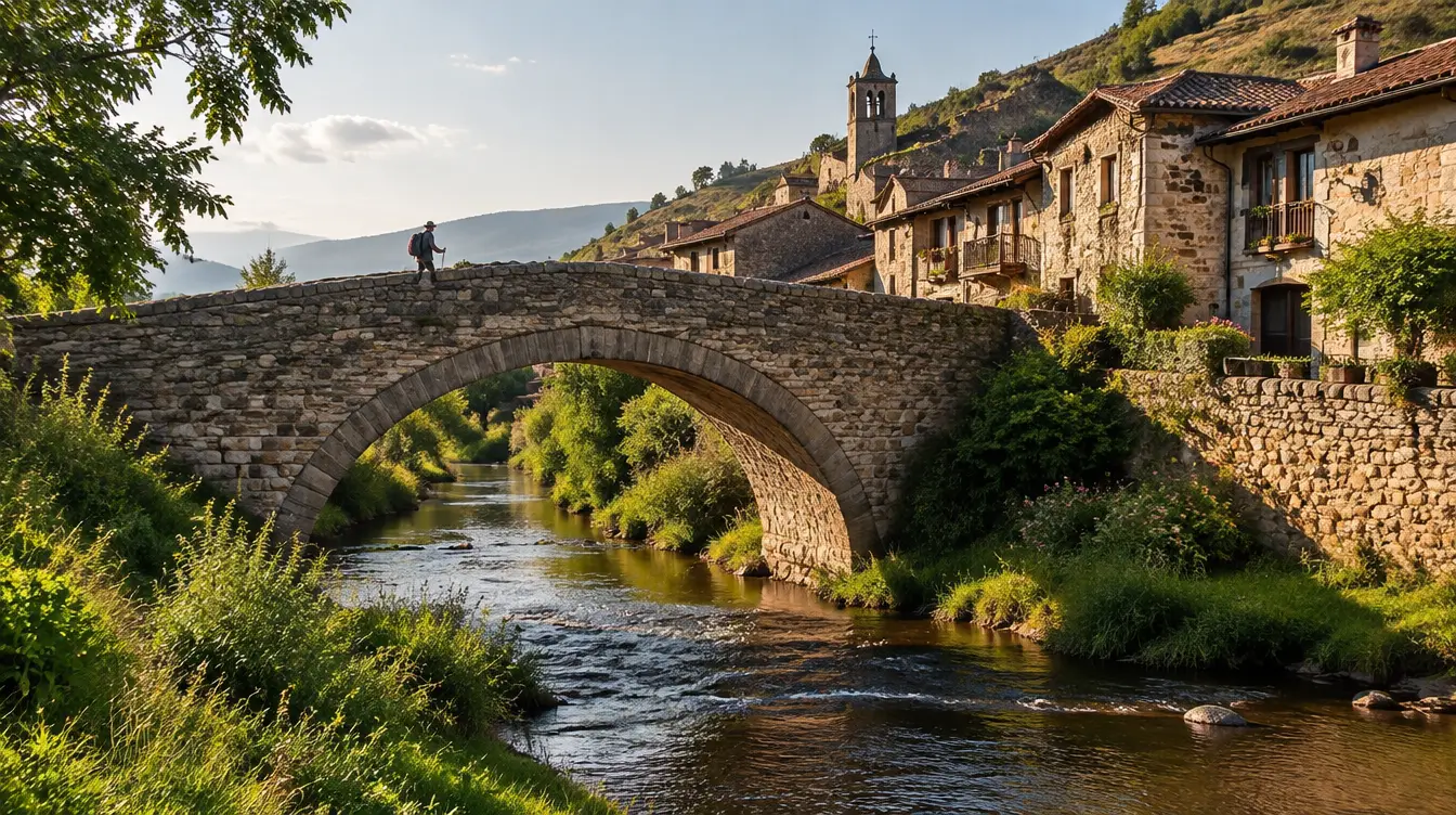 Peregrino no percurso de Foncebadón a Ponferrada, Caminho Francês