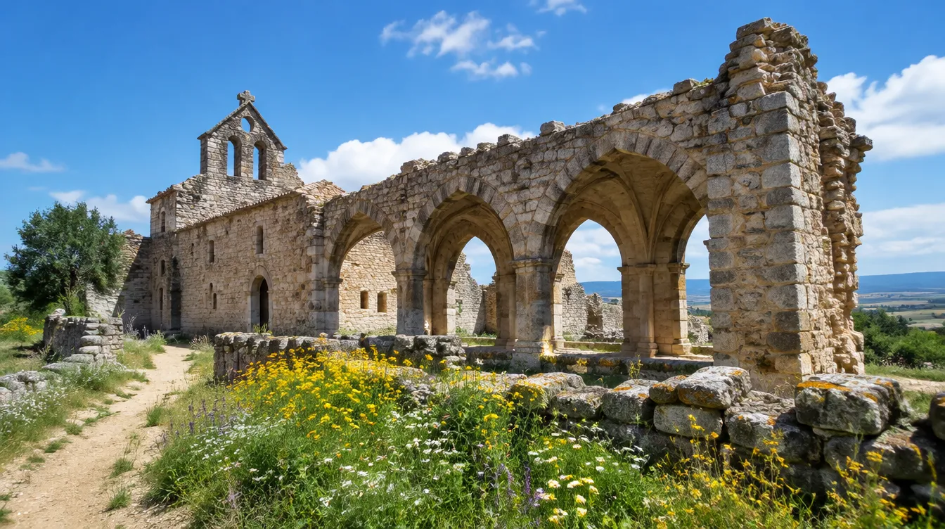 Ruínas de antigo hospital de peregrinos, marca da história do Caminho de Santiago