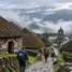 Pallozas de pedra e palha em O Cebreiro, no Caminho de Santiago