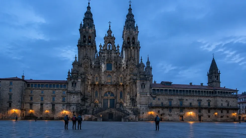 Paisagem da etapa de O Pedrouzo a Santiago de Compostela no Caminho Francês