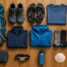 Itens organizados no chão: checklist do que levar para o Caminho de Santiago