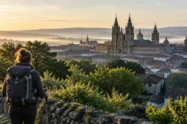 Paisagem da etapa de Padrón a Santiago no Caminho Português