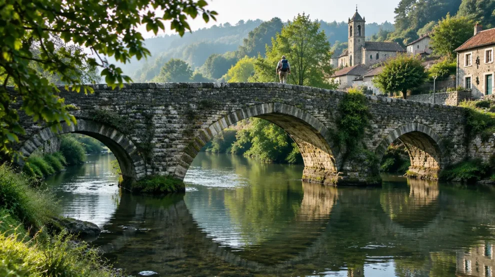 Paisagem da etapa de Palas de Rei a Arzúa no Caminho Francês