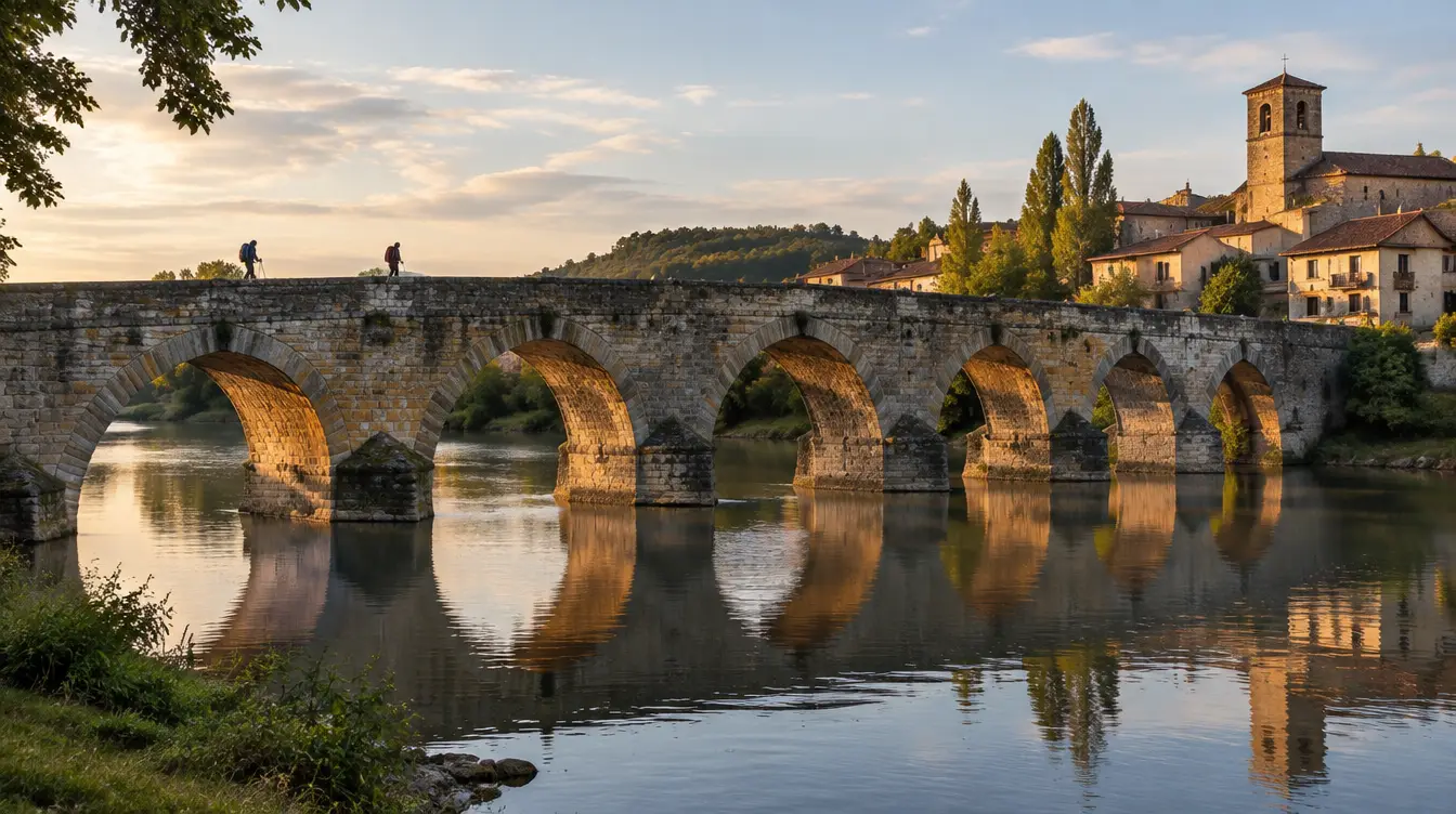 Peregrino no percurso de Pamplona a Puente la Reina, Caminho Francês