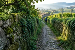 Paisagem da etapa de Pontevedra a Caldas de Reis no Caminho Português