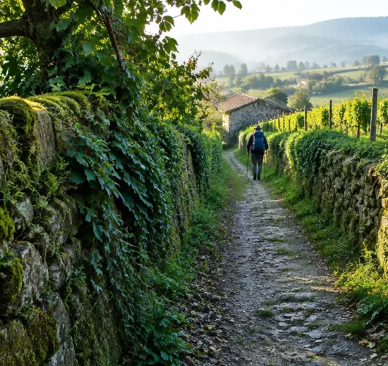 Paisagem da etapa de Pontevedra a Caldas de Reis no Caminho Português