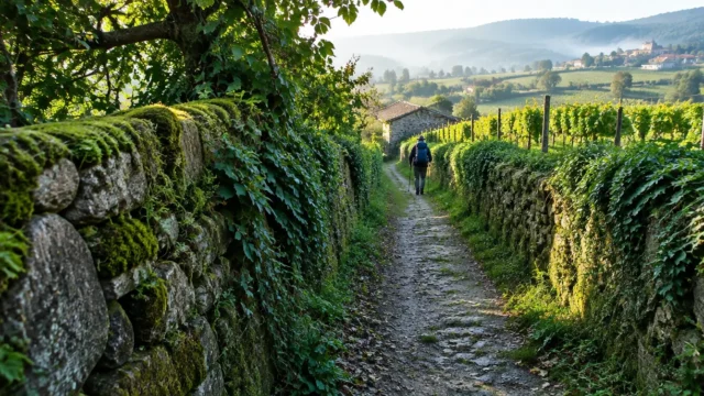 Paisagem da etapa de Pontevedra a Caldas de Reis no Caminho Português
