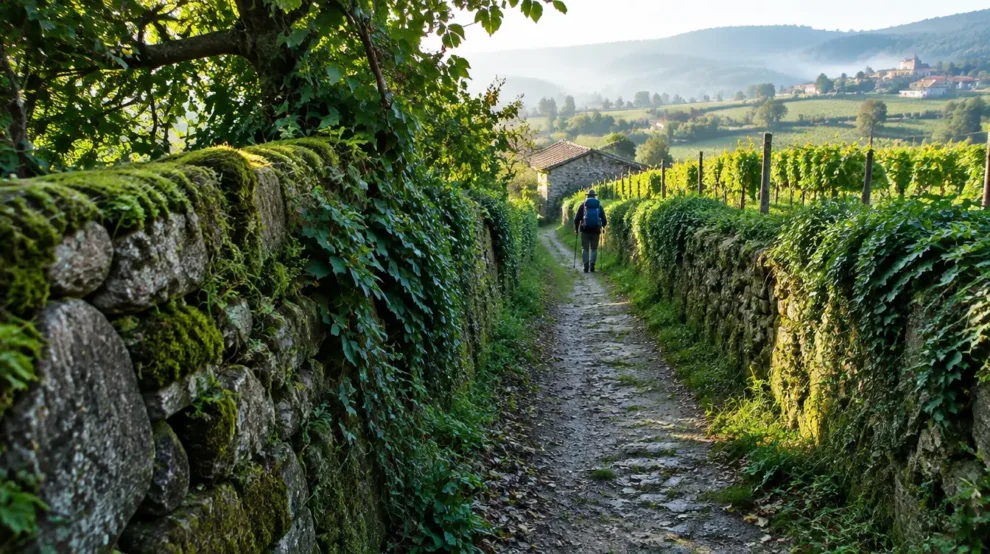 Paisagem da etapa de Pontevedra a Caldas de Reis no Caminho Português