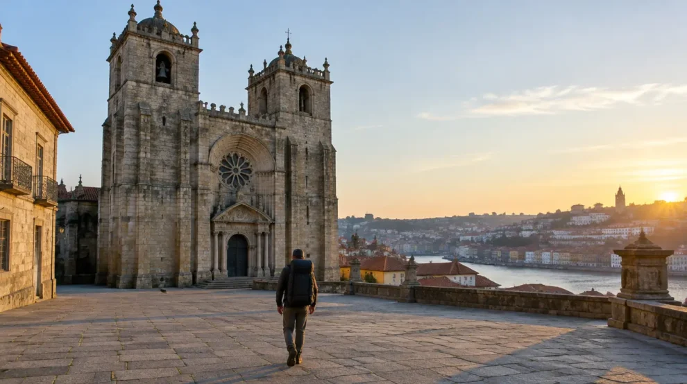 Paisagem da etapa de Porto a Vilarinho no Caminho Português