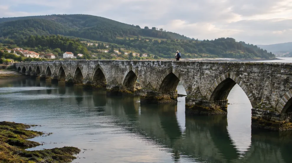 Paisagem da etapa de Redondela a Pontevedra no Caminho Português
