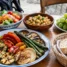 Prato vegetariano para quem tem restrições alimentares no Caminho de Santiago