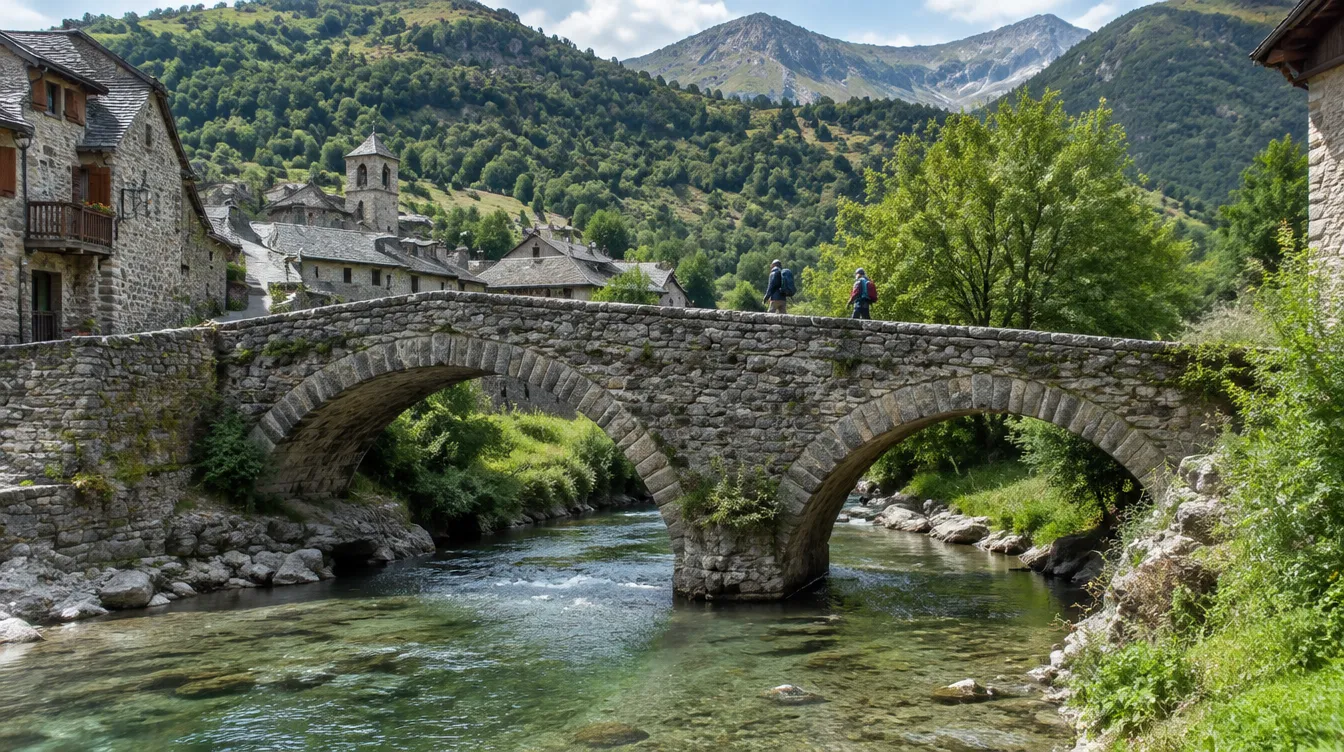 Peregrino no percurso de Roncesvalles a Zubiri, Caminho Francês