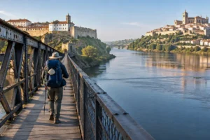 Paisagem da etapa de Rubiães a Tui no Caminho Português