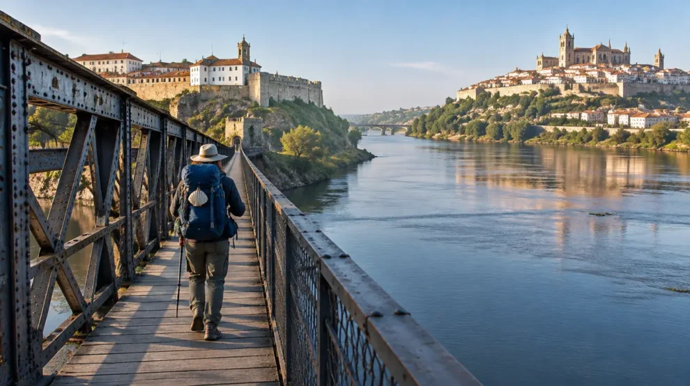 Paisagem da etapa de Rubiães a Tui no Caminho Português