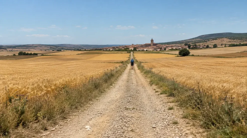 Paisagem da etapa de Santo Domingo de la Calzada a Belorado no Caminho Francês