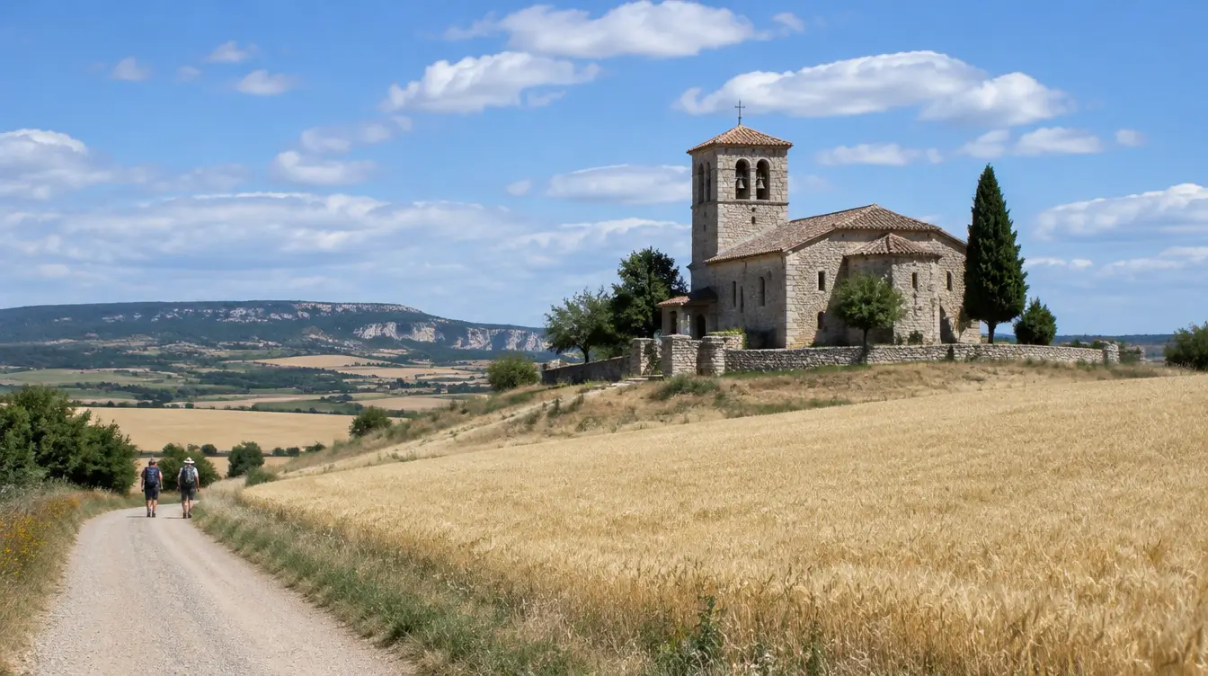 Peregrino no percurso de Santo Domingo de la Calzada a Belorado, Caminho Francês