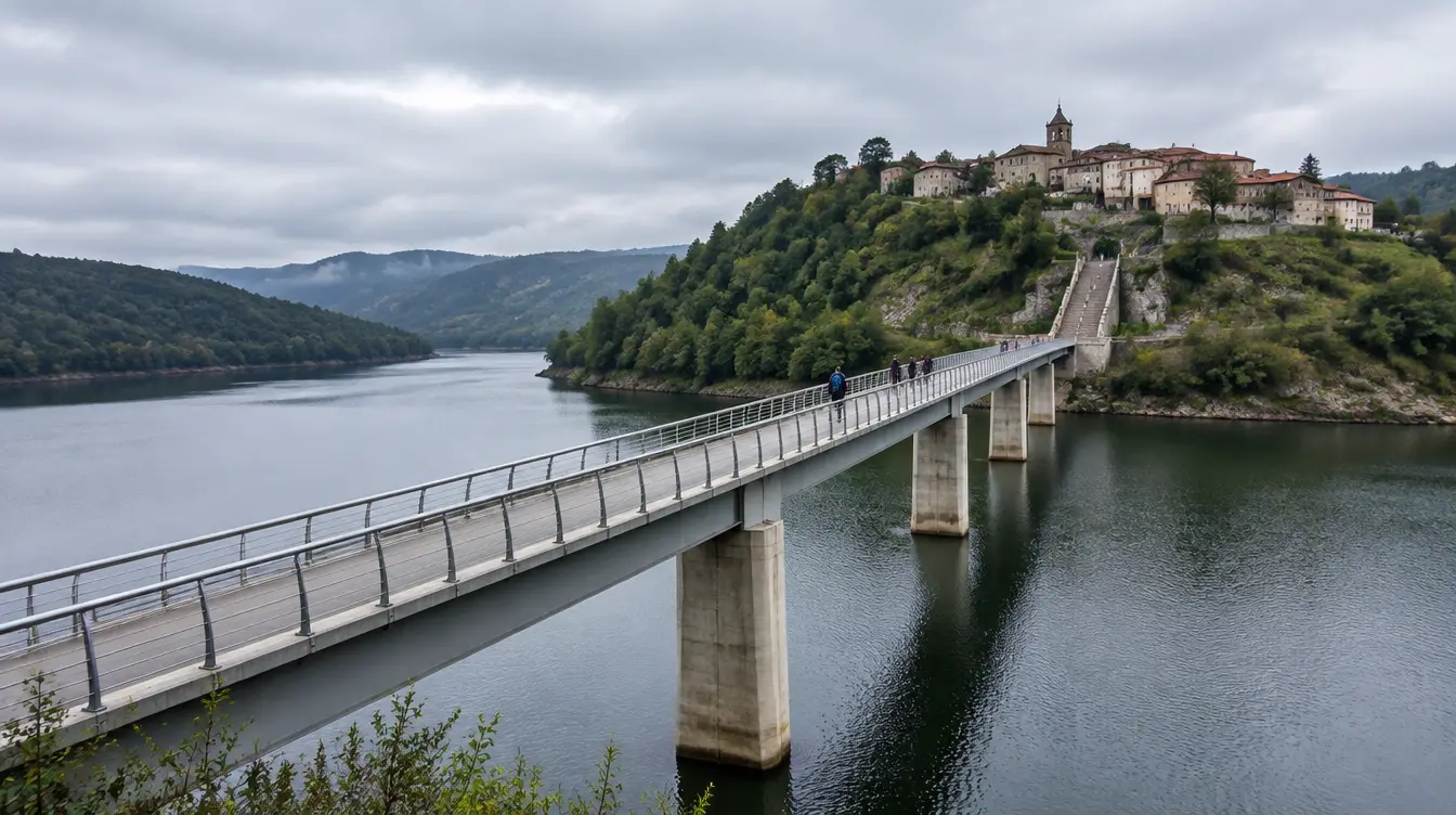 Peregrino no percurso de Sarria a Portomarín, Caminho Francês