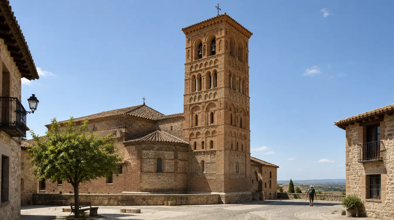 Peregrino no percurso de Terradillos de los Templarios a Bercianos del Real Camino, Caminho Francês