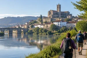 Catedral de Tui sobre o rio Minho, ponto de partida de Tui a Santiago no Caminho Português